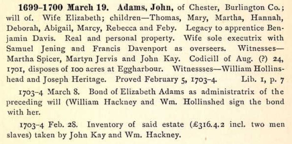 John Adams (1630 To 1703) – Family Tree Insider